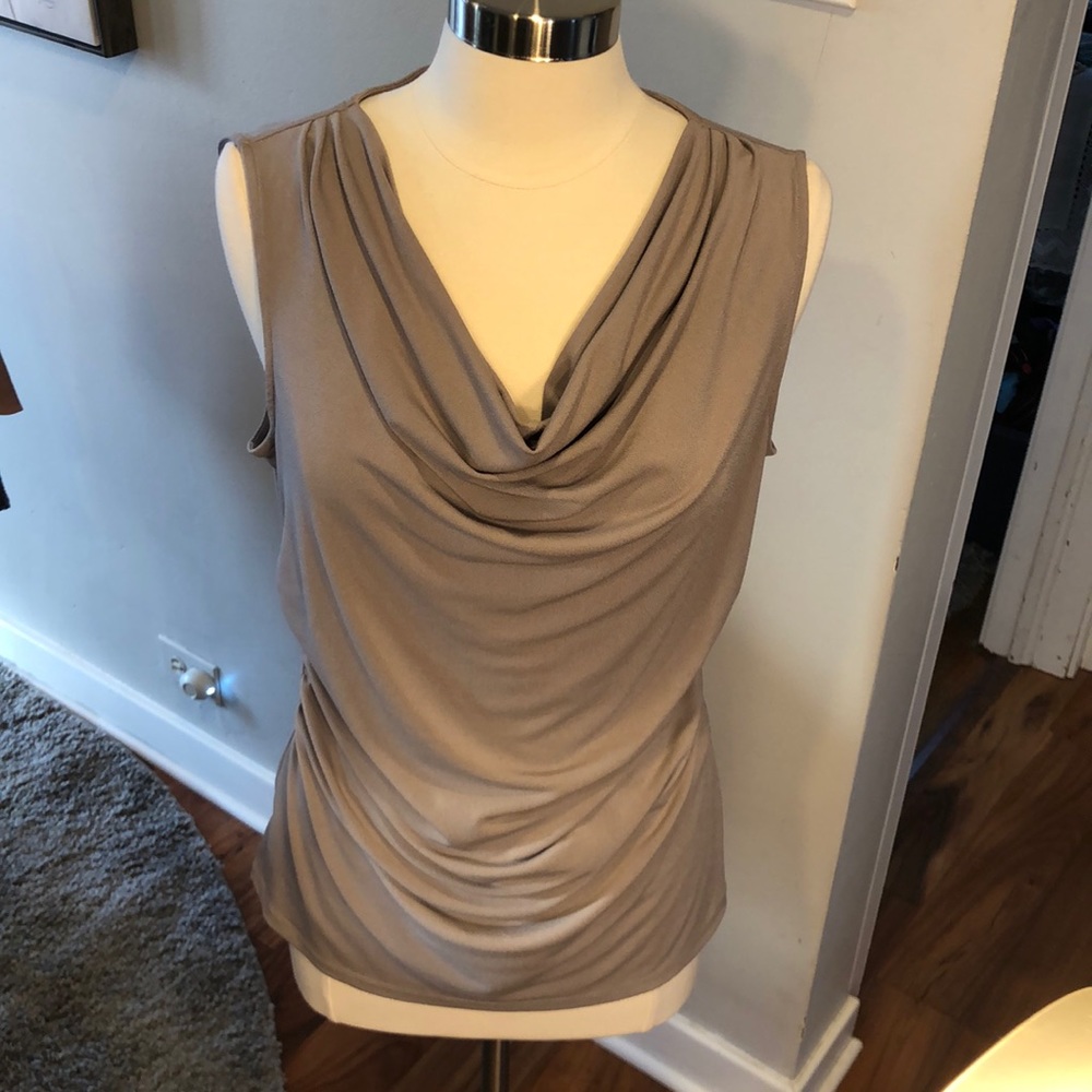Ann Taylor Drape neck Sleeveless Blouse